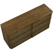 Meridian Furniture Tiberio Brown Oak Veneer And Solid Wood Dresser