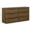 Meridian Furniture Tiberio Brown Oak Veneer And Solid Wood Dresser