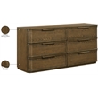 Meridian Furniture Tiberio Brown Oak Veneer And Solid Wood Dresser