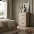 Meridian Furniture Tiberio Natural Oak Veneer And Solid Wood Chest