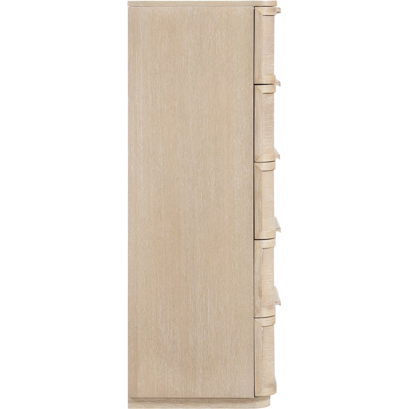 Meridian Furniture Tiberio Natural Oak Veneer And Solid Wood Chest