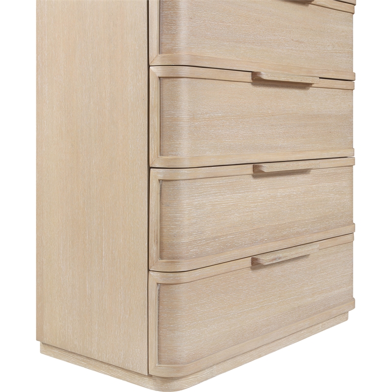 Meridian Furniture Tiberio Natural Oak Veneer And Solid Wood Chest