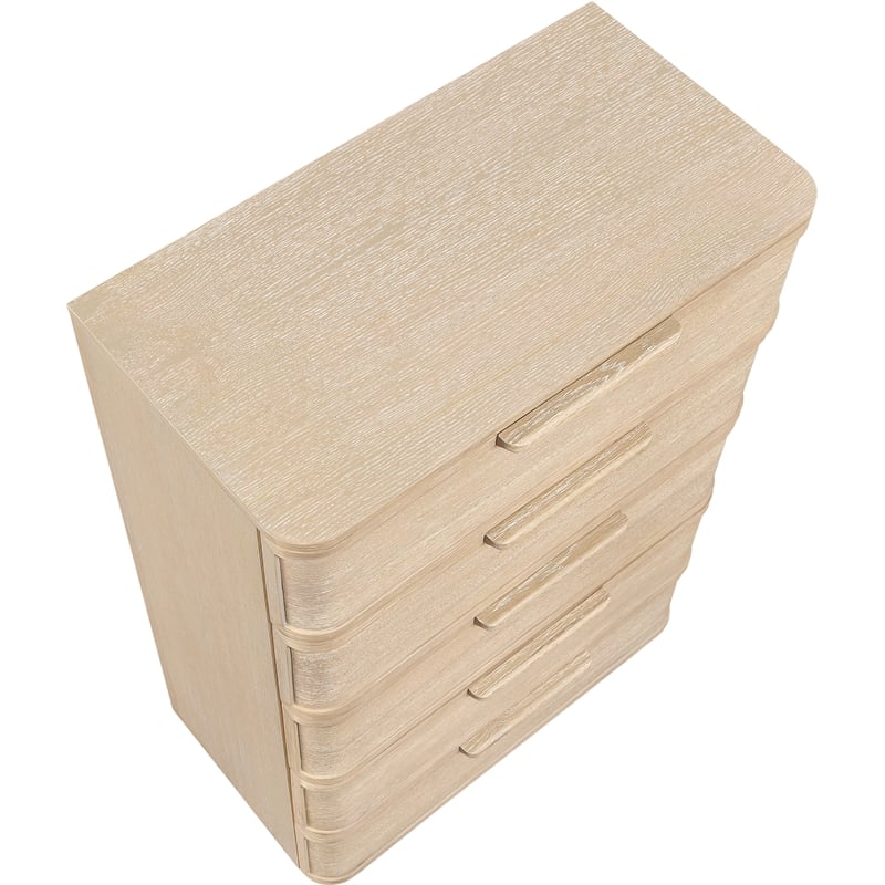 Meridian Furniture Tiberio Natural Oak Veneer And Solid Wood Chest