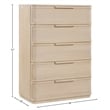 Meridian Furniture Tiberio Natural Oak Veneer And Solid Wood Chest
