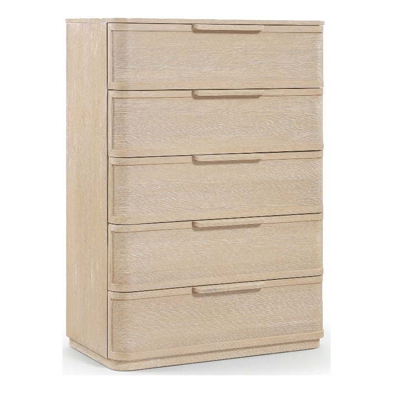 Meridian Furniture Tiberio Natural Oak Veneer And Solid Wood Chest