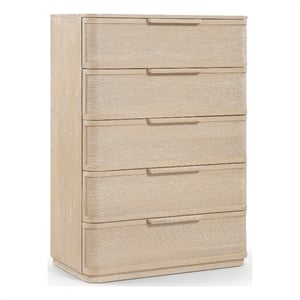 Meridian Furniture Tiberio Natural Oak Veneer And Solid Wood Chest