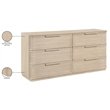 Meridian Furniture Tiberio Natural Oak Veneer And Solid Wood Dresser