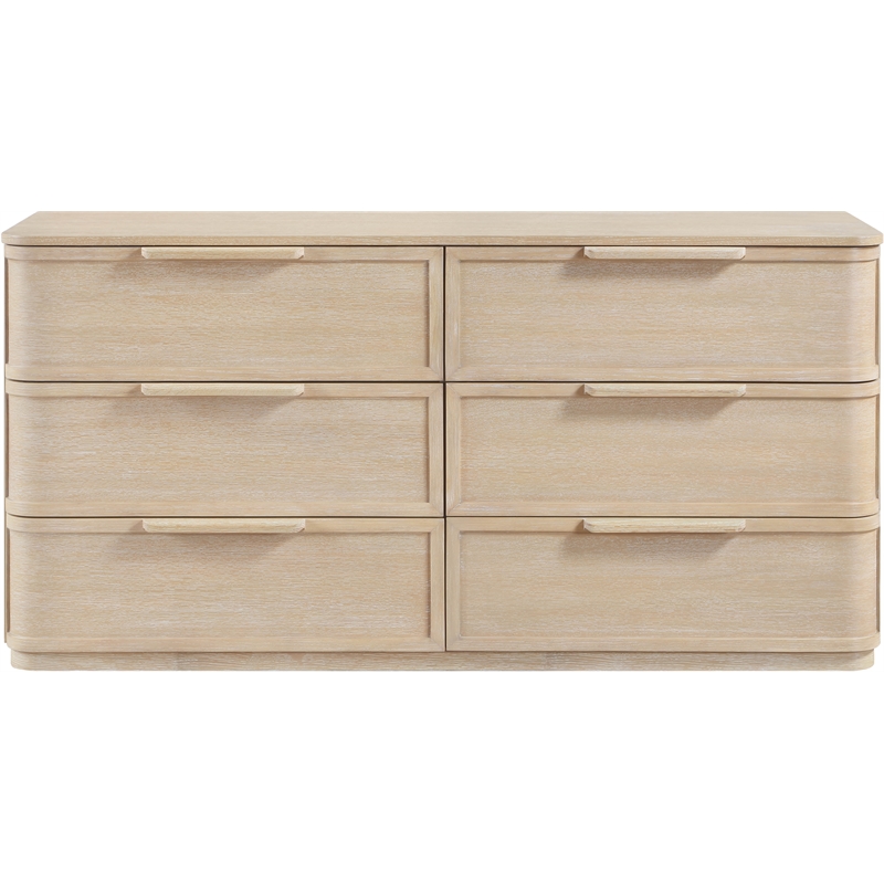 Meridian Furniture Tiberio Natural Oak Veneer And Solid Wood Dresser