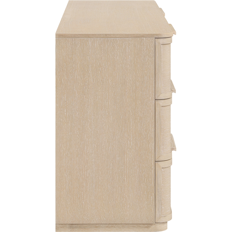 Meridian Furniture Tiberio Natural Oak Veneer And Solid Wood Dresser