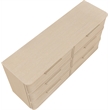 Meridian Furniture Tiberio Natural Oak Veneer And Solid Wood Dresser