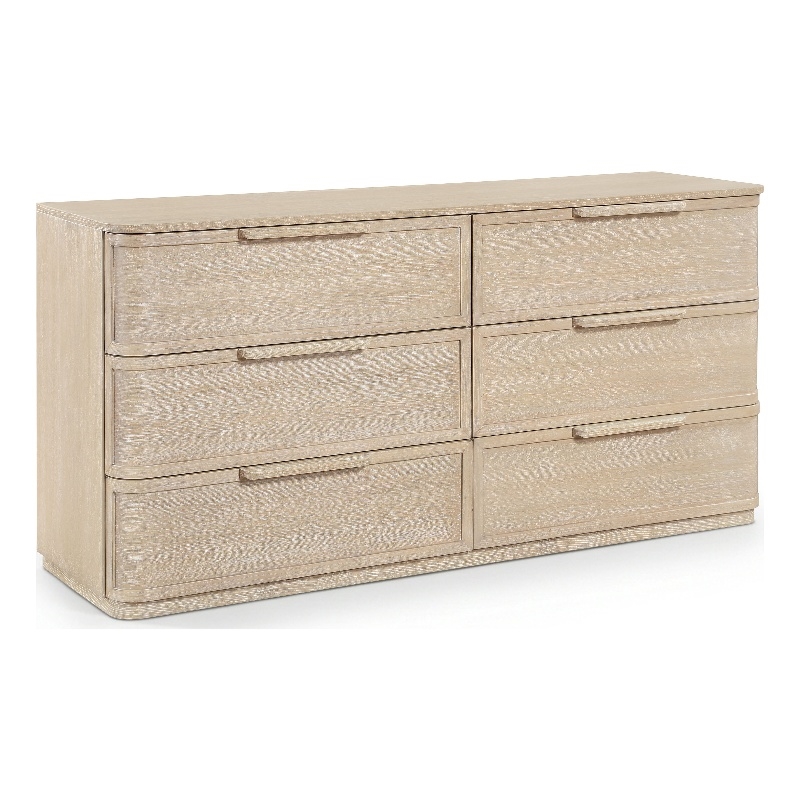 Meridian Furniture Tiberio Natural Oak Veneer And Solid Wood Dresser