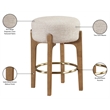 Meridian Furniture Torino Beige Fabric Upholstered Counter Stool (Set of 2)