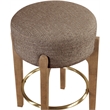 Meridian Furniture Torino Brown Fabric Upholstered Counter Stool (Set of 2)