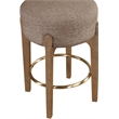 Meridian Furniture Torino Brown Fabric Upholstered Counter Stool (Set of 2)