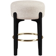 Meridian Furniture Torino Beige Fabric Upholstered Counter Stool (Set of 2)