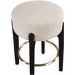 Meridian Furniture Torino Beige Fabric Upholstered Counter Stool (Set of 2)