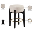 Meridian Furniture Torino Beige Fabric Upholstered Counter Stool (Set of 2)