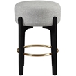Meridian Furniture Torino Grey Fabric Upholstered Counter Stool (Set of 2)