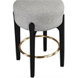 Meridian Furniture Torino Grey Fabric Upholstered Counter Stool (Set of 2)