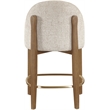Meridian Furniture Torino Beige Fabric Upholstered Counter Stool (Set of 2)