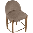Meridian Furniture Torino Brown Fabric Upholstered Counter Stool (Set of 2)
