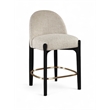 Meridian Furniture Torino Beige Fabric Upholstered Counter Stool (Set of 2)
