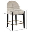Meridian Furniture Torino Beige Fabric Upholstered Counter Stool (Set of 2)