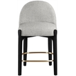 Meridian Furniture Torino Grey Fabric Upholstered Counter Stool (Set of 2)