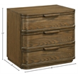 Meridian Furniture Tiberio Brown Oak Veneer And Solid Wood Nightstand