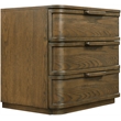 Meridian Furniture Tiberio Brown Oak Veneer And Solid Wood Nightstand