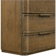 Meridian Furniture Tiberio Brown Oak Veneer And Solid Wood Nightstand