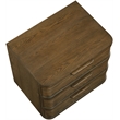 Meridian Furniture Tiberio Brown Oak Veneer And Solid Wood Nightstand