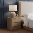 Meridian Furniture Tiberio Natural Oak Veneer And Solid Wood Nightstand