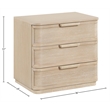 Meridian Furniture Tiberio Natural Oak Veneer And Solid Wood Nightstand