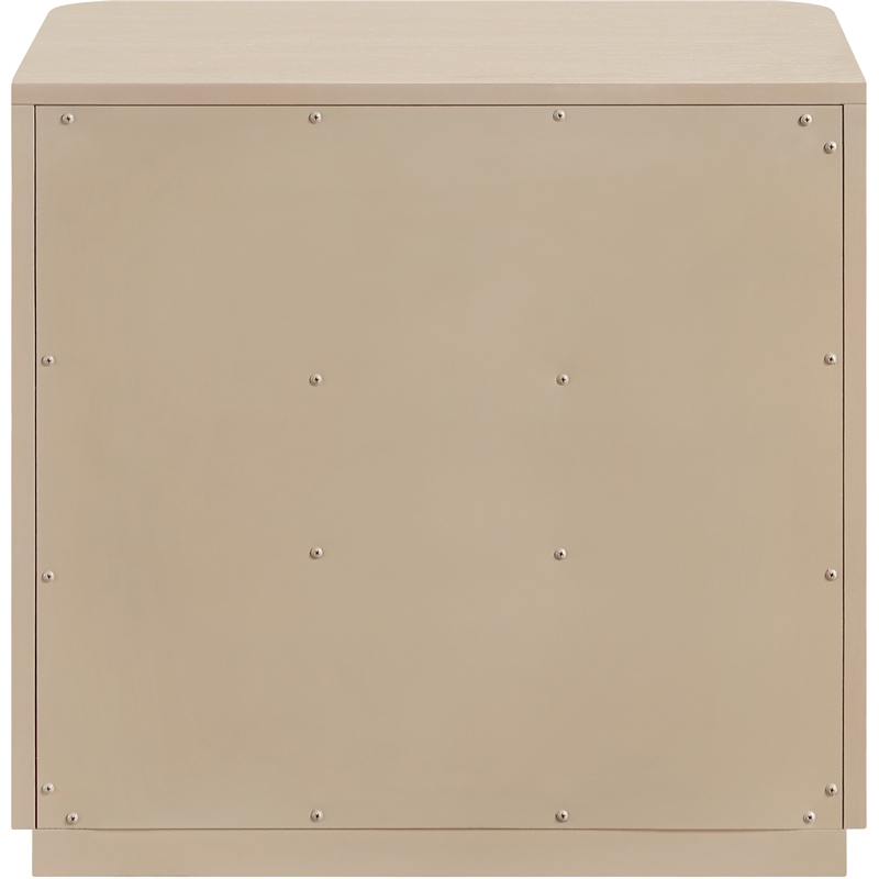 Meridian Furniture Tiberio Natural Oak Veneer And Solid Wood Nightstand