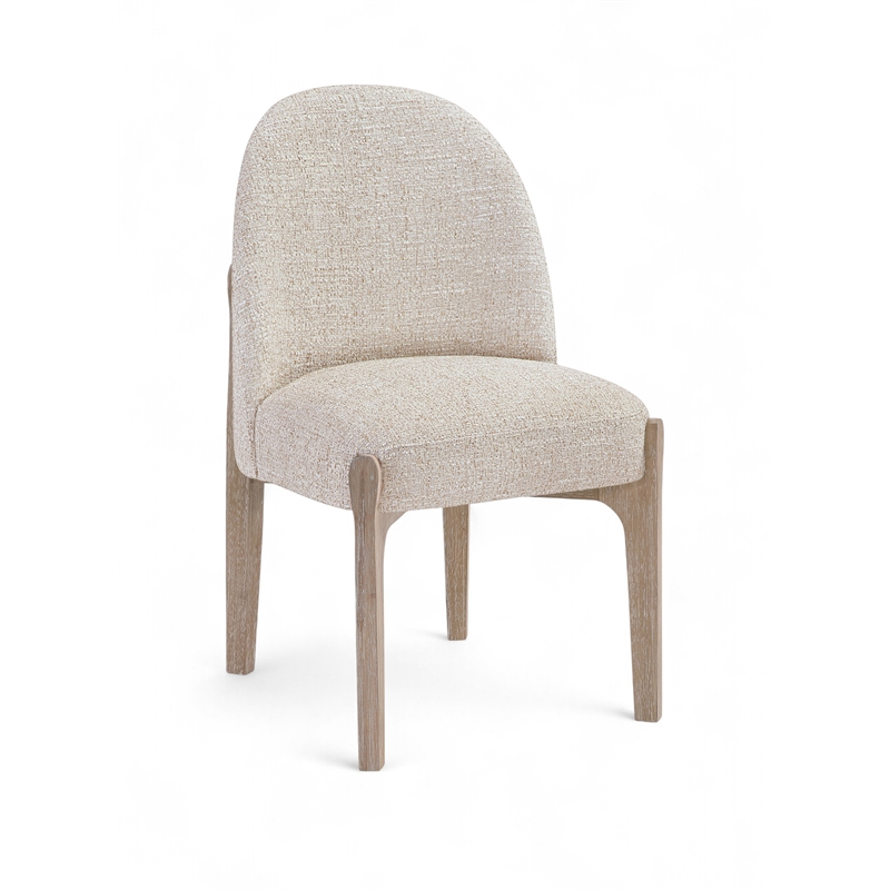 Meridian Furniture Torino Beige Fabric Upholstered Dining Chair (Set of 2)