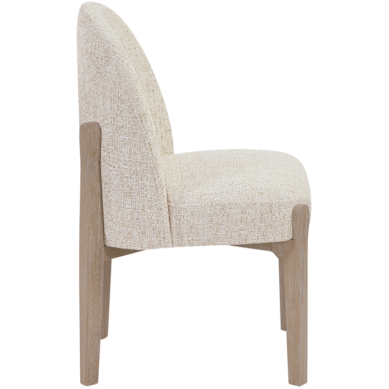 Meridian Furniture Torino Beige Fabric Upholstered Dining Chair (Set of 2)