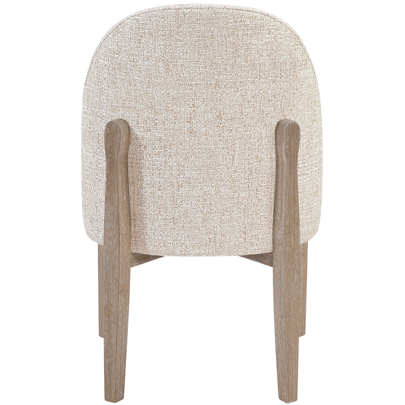 Meridian Furniture Torino Beige Fabric Upholstered Dining Chair (Set of 2)