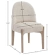 Meridian Furniture Torino Beige Fabric Upholstered Dining Chair (Set of 2)
