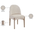 Meridian Furniture Torino Beige Fabric Upholstered Dining Chair (Set of 2)