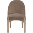 Meridian Furniture Torino Brown Fabric Upholstered Dining Chair (Set of 2)