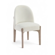 Meridian Furniture Torino Cream Fabric Upholstered Dining Chair (Set of 2)
