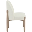 Meridian Furniture Torino Cream Fabric Upholstered Dining Chair (Set of 2)