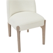 Meridian Furniture Torino Cream Fabric Upholstered Dining Chair (Set of 2)