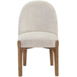 Meridian Furniture Torino Beige Fabric Upholstered Dining Chair (Set of 2)