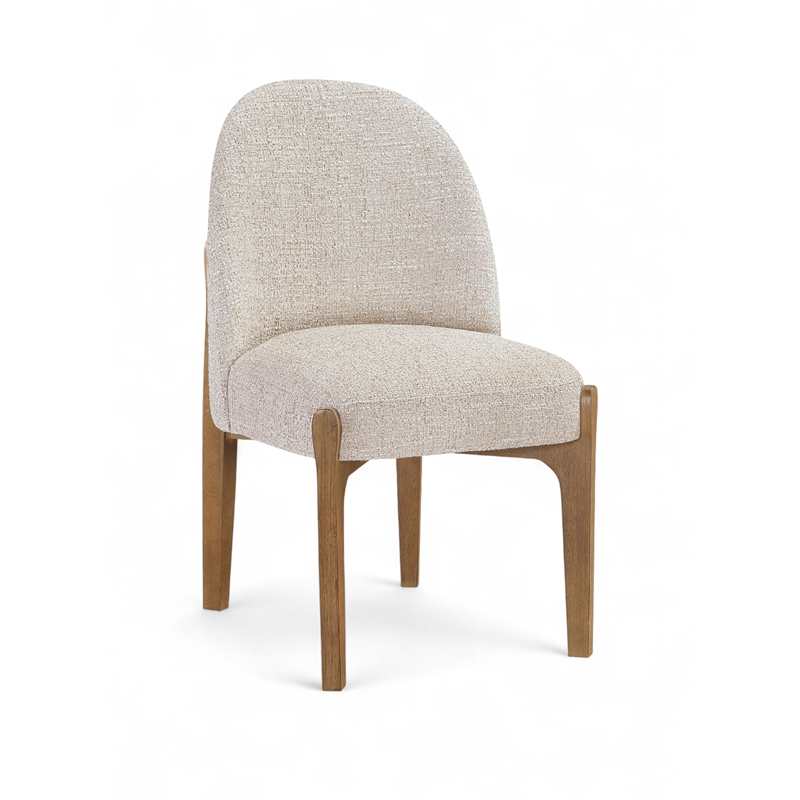 Meridian Furniture Torino Beige Fabric Upholstered Dining Chair (Set of 2)