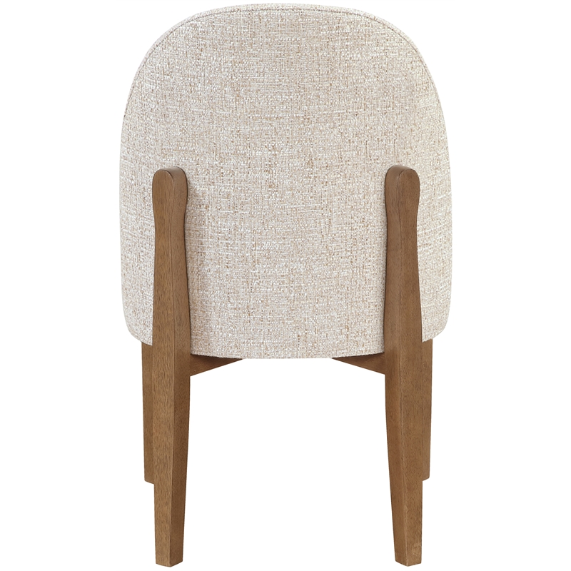 Meridian Furniture Torino Beige Fabric Upholstered Dining Chair (Set of 2)