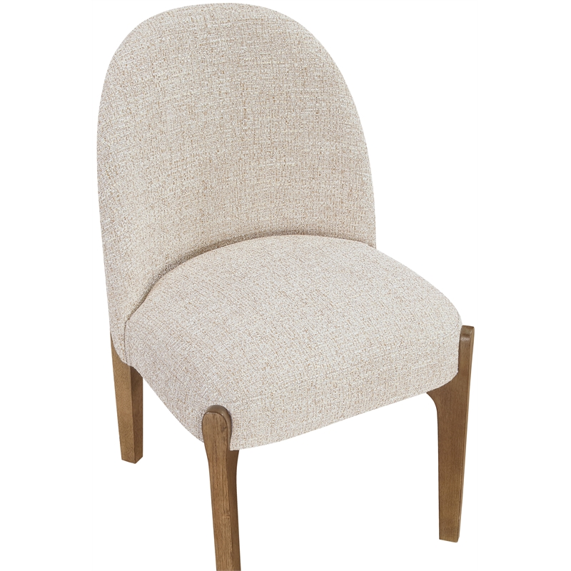Meridian Furniture Torino Beige Fabric Upholstered Dining Chair (Set of 2)
