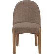 Meridian Furniture Torino Brown Fabric Upholstered Dining Chair (Set of 2)