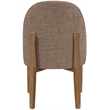 Meridian Furniture Torino Brown Fabric Upholstered Dining Chair (Set of 2)